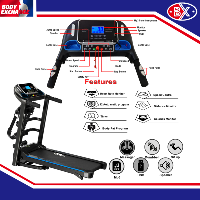 Treadmill Electric Motorized TL-619