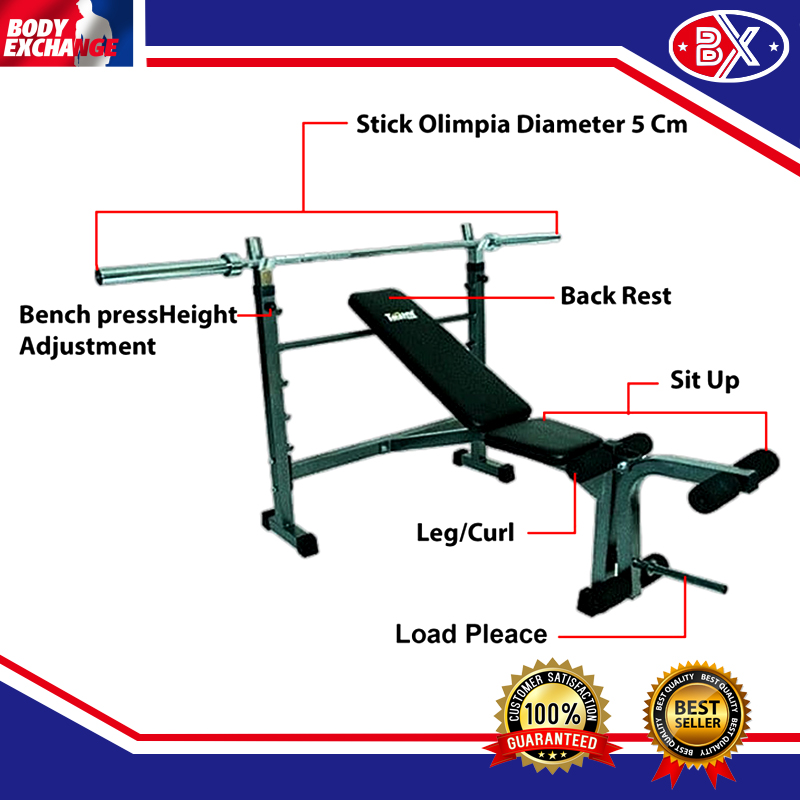 WEIGHT BENCH TL-7701 BENCH PRESS WITH STICK