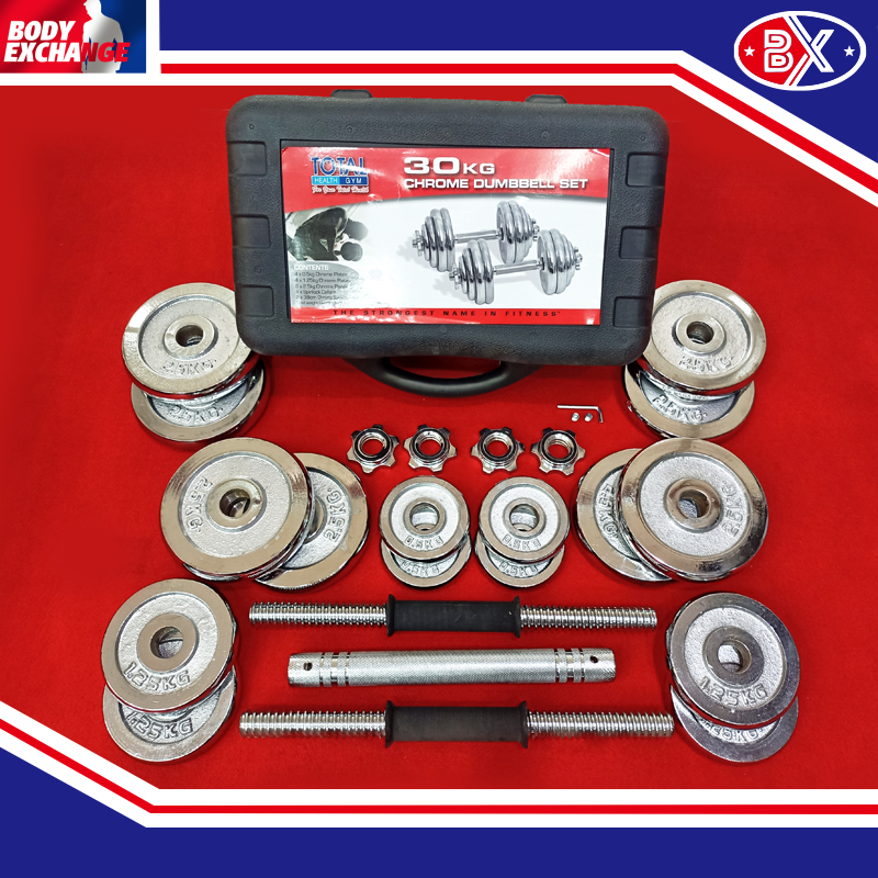 Dumbbell Set 30 KG Alat Fitness Angkat Beban