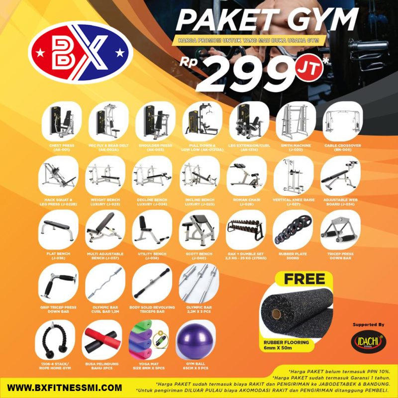 Paket alat fitness / Paket gym